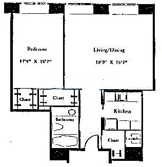 161 E Chicago Floorplan - G Tier